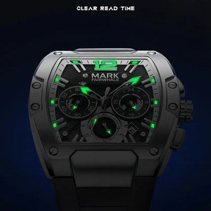 Mark Fairwhale Brand Fashionable Men's Watch Waterproof Night Light & Luxury Stainless Steel
