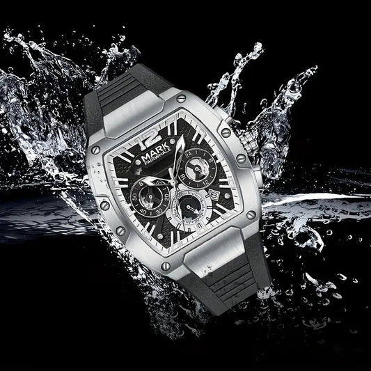 Mark Fairwhale Brand Fashionable Men's Watch Waterproof Night Light & Luxury Stainless Steel