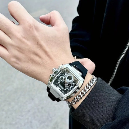 Mark Fairwhale Brand Fashionable Men's Watch Waterproof Night Light & Luxury Stainless Steel